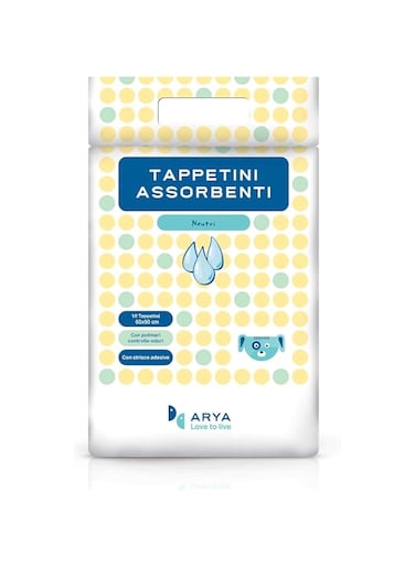 Lindocat Arya Puppy Absorbing Pad 10-Pieces, 60 cm x 90 cm Size, White