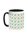 Motifs Of Roses Printed Coffee Mug Black/White 11ounce