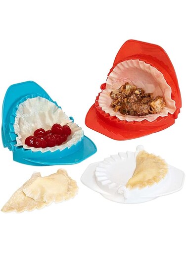 ELECDON Dough Press Set Kitchen Gadget for Large and Small Dumplings, Empanadas, Pastelitos, Calzone, Turnovers and Much More, Dishwasher Safe Empanada Makers, Different Sizes (3 Pack)
