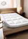Linen Klub Single Mattress Topper- 100x200+5cm -600GSM Extra Thick and Soft Fibersheet, Supersoft Brushed Fabric with 4-Side Elastic Bands for Secure Fit