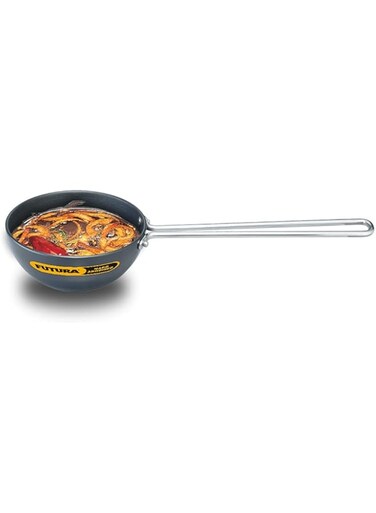 Hawkins Futura Hard Anodised Tadka Pan 12cm, 3.25mm (Spice Heating Pan), Aluminium, Black