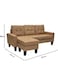 Sulsha Home Axel Fabric Corner Sofa I Modern Design L-Shape Sofas I Comfortable Living Room Seating Furniture For Home L 189 X W 130 X H 84 Cm - Brown