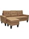 Sulsha Home Axel Fabric Corner Sofa I Modern Design L-Shape Sofas I Comfortable Living Room Seating Furniture For Home L 189 X W 130 X H 84 Cm - Brown