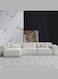 L Shape Luxury Sofa Set  Corner Sofa  Modern Design Furniture Sectional Couch Living Room Sofas (White)
