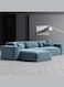 L Shape Luxury Sofa Set  Corner Sofa  Modern Design Furniture Sectional Couch Living Room Sofas (Turquoise)