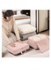 2 Pieces Travel Luggage Organizer for Carry On Luggage, Space Saving Compression Storage Bags for Clothes Organizer Travel and Home Use (Pink)