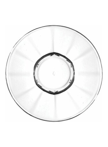 6-Piece Tea Saucer Set Clear 12.5x2x12.5cm