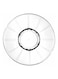 6-Piece Tea Saucer Set Clear 12.5x2x12.5cm