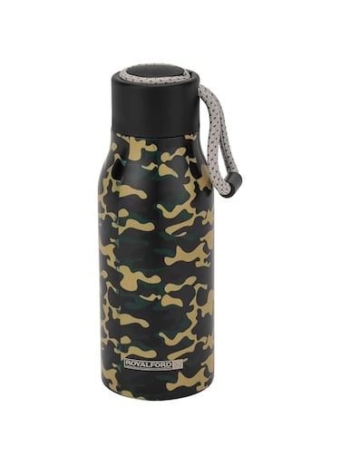 Royalford 400ml Stainless Steel Vacuum Water Bottle RF12022 Construction Preserves the Flavor and Freshness, Unbreakable Portable, Leak-Resistant and Light-Weight