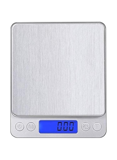 Disenkelubo Digital Kitchen Scale, 500g 0.001oz/ 0.01g Pocket Cooking Scale, Mini Food Scale, Pro Electronic Jewelry Scale with Back-Lit LCD Display, Tare &amp; PCS Functions, Stainless Steel