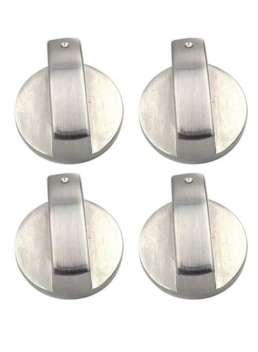 Metal Gas Stove Knobs - Replacement Control Switch for Cooker &amp; Oven, Easy On/Off Operation
