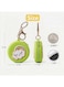 MOBCOS Mini Pouch Keychain &ndash; Cute Round Zipper Coin Purse &amp; Multipurpose Mini Storage Bag with Keyring for Coins, Cash, Keys and Small Essentials   Green Rainbow