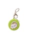 MOBCOS Mini Pouch Keychain &ndash; Cute Round Zipper Coin Purse &amp; Multipurpose Mini Storage Bag with Keyring for Coins, Cash, Keys and Small Essentials   Green Rainbow