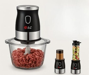 DLC 5 in 1 Blender with 2L Glass Chop Bowl, 600ml Bending Jar,100ml Grinding Jar  DLC-39210