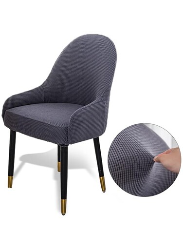 DAYONG Chair Covers for Dining Room Set of 4， Stretch Removable Washable Chair Slipcovers for Dining Room, Restaurant, Kitchen, Party