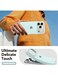 جراب Mobcos iPhone 17 Pro باللون الأزرق السماوي وشعار Elite، مصنوع من السيليكون الفاخر، مزود بخاصية الشحن اللاسلكي المغناطيسي   ملمس ناعم كالحرير   حماية فائقة ضد الصدمات بمعايير عسكرية   توافق مغناطيسي قوي   غطاء أنيق وفاخر
