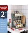 Multi-Functional 2-Tier Kitchen Storage Rack/Organizer for Multiusage, Kitchen Utensils, Spices Accessories Storage Kitchen Organizer