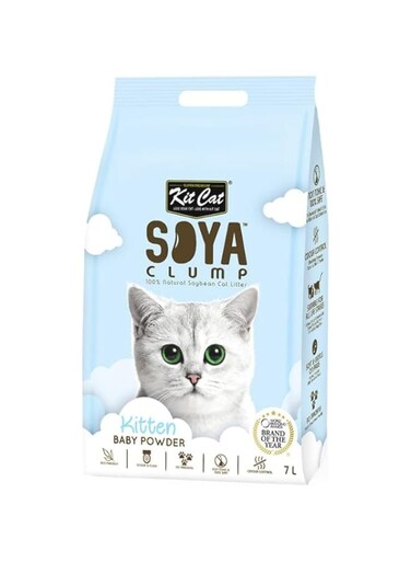 Kit Cat Soybean Litter Soya Clump Kitten Baby Powder 7L