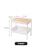 2 Layers Kitchen and Bedroom Storage Rack and Drawer with Wheels