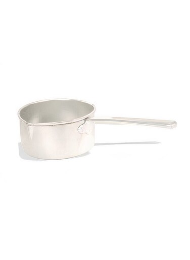 Cast Aluminium Sauce Pan With Handle Silver
