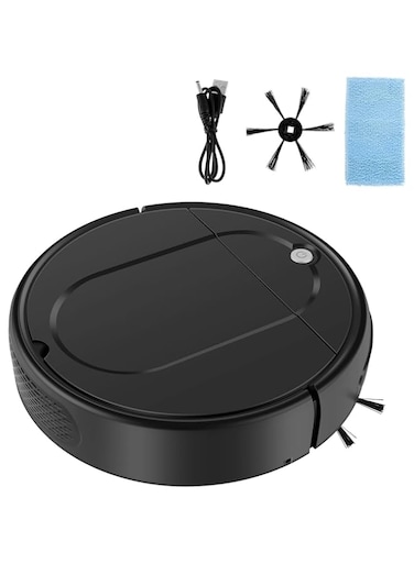 Mopping Robot Vacuum Cleaner, 4500PA Suction Vacuum Sweeping Robot Recha rgeable Smart Vacuum Cleaner Robot Quiet Operation Auto Vacuum Cleaner Multifunctional for Daily Cleaning