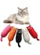 Masroo 5Pcs Catnip Toys,Catnip Toy Pillow,Bite Resistant Catnip Toy for Cats,Plush Cat Chew Toys,Catnip Filled Cartoon Mice Cat Teething Chew Toy