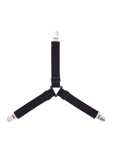 Bed Sheet Fastener Combination Black/Silver