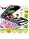 Versatile Kitchen Gadget Set - Manual Vegetable Chopper,Fruit Slicer, Food Grate, Cutting Machine With Container, Onion Chopper With Multiple Interchangeable Blades - Perfect For Picnic Cooking &amp; Outdoor Camping Kitchen Utensils