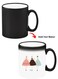 Color Changing Heat Sensitive Ceramic Mug, Image Revealed When HOT Liquid is Added! Pretty Girls Illustration