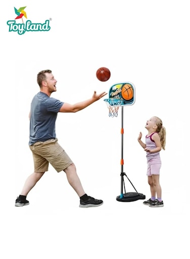 Kids Basketball Hoop Set with Adjustable Height, Ball &amp; Pump