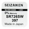 Seizaiken Seiko 397 / SR726SW Silver Oxide 1.55V Batteries - 10 Pieces