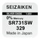 Seizaiken Seiko 329 / SR731SW Silver Oxide 1.55V Batteries - 10 Pieces
