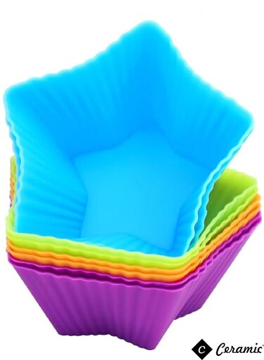 Silicone Muffin 42 Pack Cups Selizo Silicone Cupcake Baking Cups Reusable Muffin Liners Cupcake Wrapper Cups Holders for Muffins Cupcakes and Candies