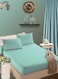 Sky Blue Extra Deep Pocket Bed Sheet Cotton 3 Piece Sheet Set 180x200+25cm