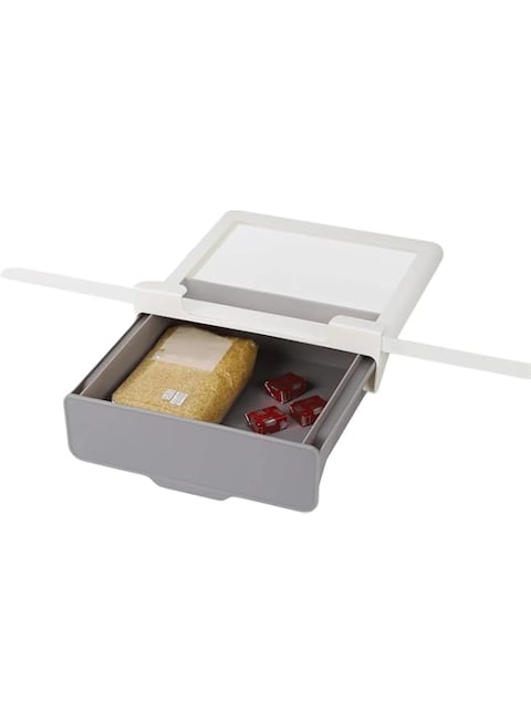 THE WHITE SHOP Under Shelf Drawer Kitchen Cabinet Storage Organizer, Space Saving, Organizer Easy to Install, Durable Cabinet Basket for Kitchen Pantry, Kitchen Accessories