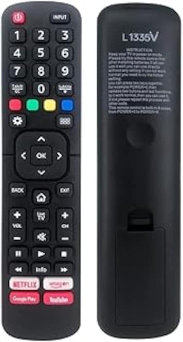 TV Remote Replacement Remote Replacement Remote Control for Hisense Smart Tv- L1335V
