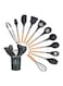 12-Piece Non-Stick Silicone Cooking Utensils Set Multicolour
