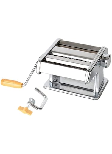 Dubai Gallery Pasta Maker Machine Manual Noodles Roller Silver 35Centimeter AMZ-N35099347A