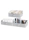Storage Bins with Handles, Foldable Organizer Baskets for Clothes, Durable Polyester Canvas, Jumbo Size, Set of 3, Light Grey