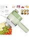 Kitchen Goods Electric Vegetable Cutter Set - 4 in 1 Portable, Rechargeable, Wireless Food Processor &amp; Chopper Machine for Pepper, Garlic, Onion, Celery &amp; Meat
