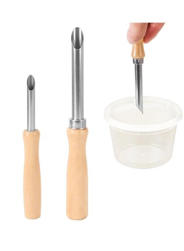 Straw Puncher for Plastic Lids Lemonade, Hole Puncher for Plastic Lids, Lemonade Cup Lid Hole Puncher for Straw