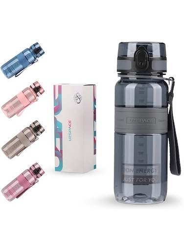 Drinking Water Bottle   Water Bottle for Men, Women &amp; Kids   Leakproof BPA Free Yoga &amp; Gym Running Water Bottle with One-Click Lock   Anti-Fall Tritan Sports Water Bottle (1000-ml, Bark Gray)