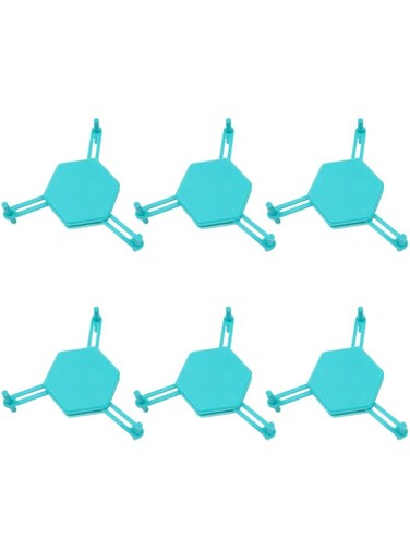 WANGCL 6pcs Coffee Mug Organizers and Storage Kitchen Cabinet Shelf Organizer Expandable Stackable Gadget for Tea Cup and Coffee Mugs Save Space（Blue）