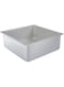 DECORA Square Professional Anodized Aluminium Pan, Silver, 28 x 28 x 10.5 cm