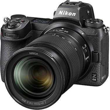 نيكون مجموعة كاميرا Z6 II + Z 24-70 ملم غير عاكسة (24.5 ميجابيكسل، ايزو عريض للغاية، تصوير مستمر 14 اطار في الثانية، كشف العين، فتحات بطاقة مزدوجة، فيديو 4 كيه فل اتش دي) VOA060K001