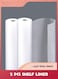Shelf Liner,2Pcs Waterproof Kitchen Cabinet Liners,EVA Non-adhesive Non-slip Easy To Cut Clear Refrigerator Liners Cabinet Liner Pantry Drawer Liner For Kitchen Cabinet,Cupboard 45cmx3m