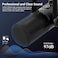 FDUCE USB XLR Gaming Microphone kit, Dynamic PC Mic for Podcasting Streaming, Computer RGB Mic Kit with Desktop Stand, Mute Button and Headphone Jack, for Recording, Vocal Voice-Over (D30)