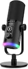 FDUCE USB XLR Gaming Microphone kit, Dynamic PC Mic for Podcasting Streaming, Computer RGB Mic Kit with Desktop Stand, Mute Button and Headphone Jack, for Recording, Vocal Voice-Over (D30)
