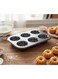 Non-Stick Cake Mould Pan with 6 Flower Shape Cups &acirc;&euro;&ldquo; Durable Bakeware for Creative Cakes, Muffins and Desserts 80ml each