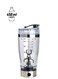 Shaker Mixer Cup With Detachable Mixer Clear/Silver 3x3x4inch